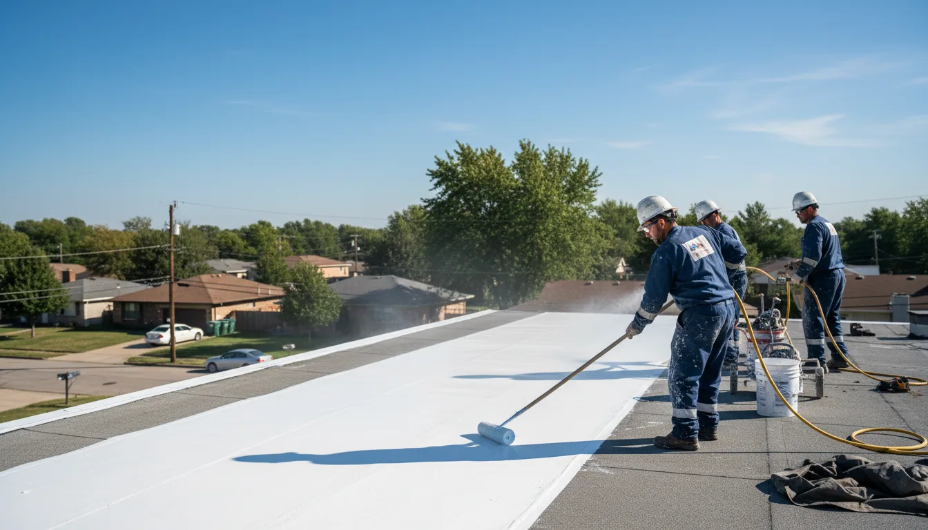 Commercial roof coating in Compton, AR near me